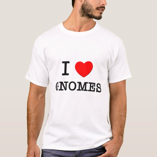 T-shirt J'aime des gnomes (Devant)