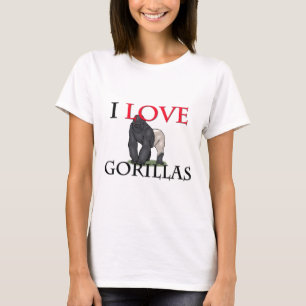 T-shirt J'aime des gorilles