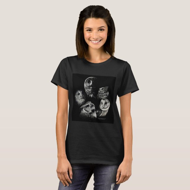 T-shirt J'aime des hiboux ! (Devant entier)