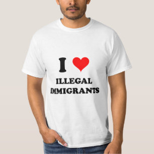 T-shirt J'aime des immigrants illégaux