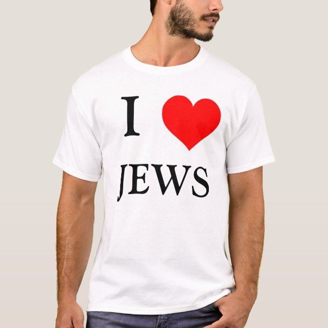 T-SHIRT J'AIME DES JUIFS (Devant)