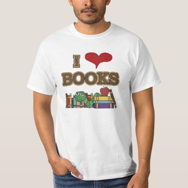 T-shirt J'aime des livres (Devant)