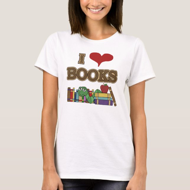 T-shirt J'aime des livres (Devant)