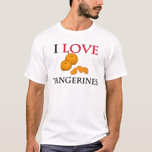 T-shirt J'aime des mandarines (Devant)