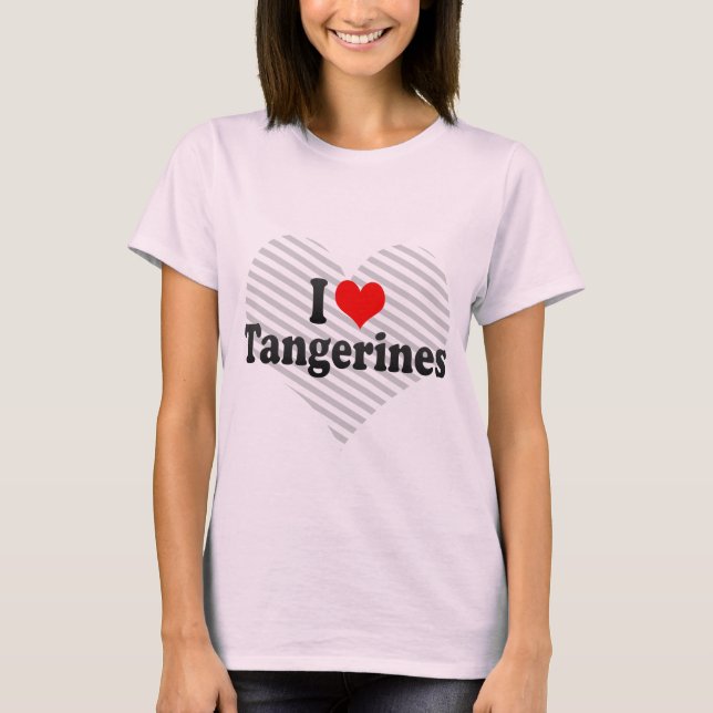 T-shirt J'aime des mandarines (Devant)