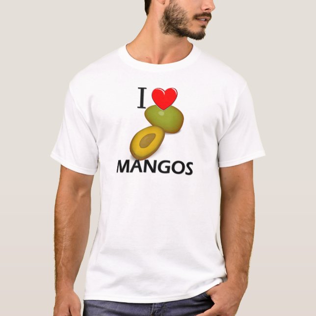 T-shirt J'aime des mangues (Devant)