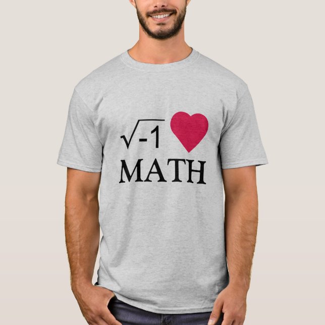 T-shirt j'aime des maths (Devant)