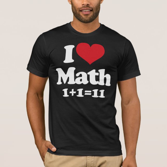 T-shirt J'aime des maths ! (Devant)