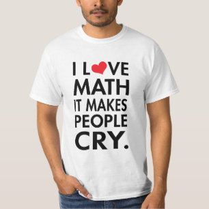T-shirt J'aime des maths, il incite des personnes à