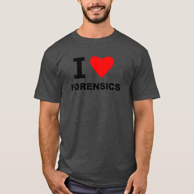 T-shirt J'aime des médecines légales (Devant)