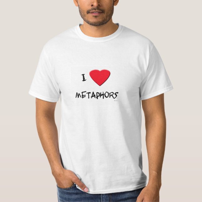 T-shirt J'aime des métaphores (Devant)
