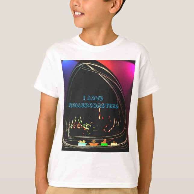 T-shirt J'aime des montagnes russes (Devant)