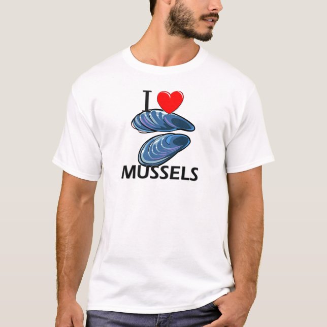 T-shirt J'aime des moules (Devant)