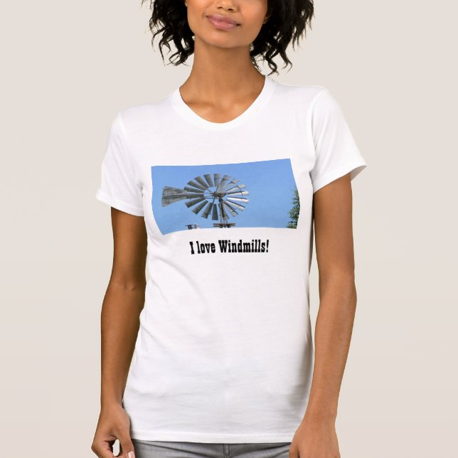 T-shirt J'aime des moulins à vent ! (Devant)