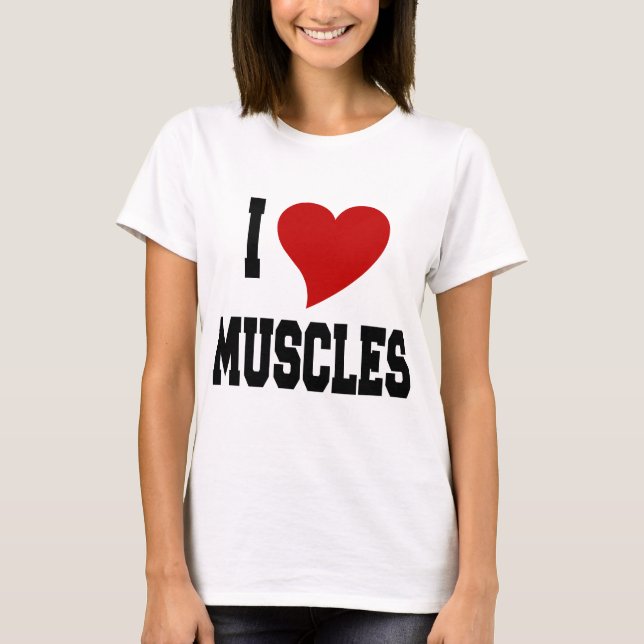T-shirt J'aime des muscles (Devant)