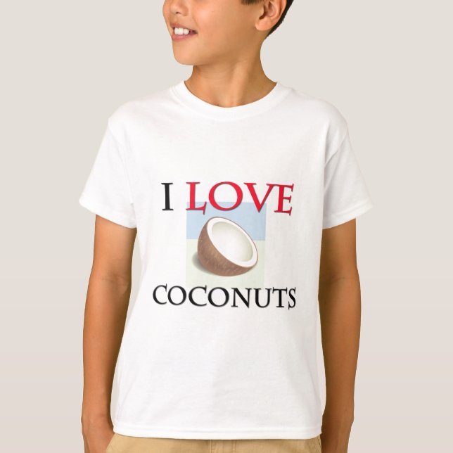 T-shirt J'aime des noix de coco (Devant)