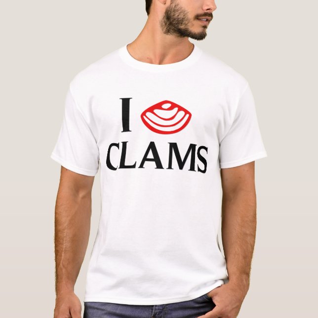 T-shirt J'aime des palourdes (Devant)
