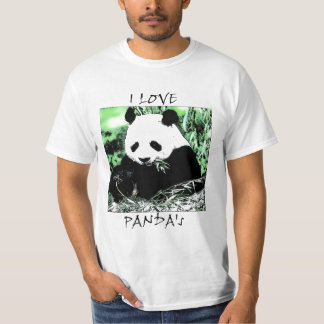 T-shirt j'aime des pandas