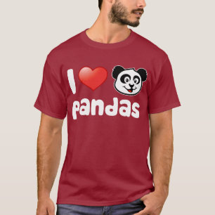 T-shirt J'aime des pandas