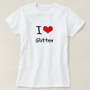 T-shirt J'aime des parties scintillantes