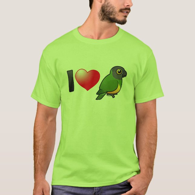 T-shirt J'aime des perroquets du Sénégal (Devant)