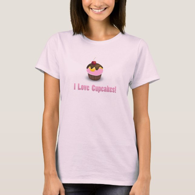 T-shirt J'aime des petits gâteaux (Devant)