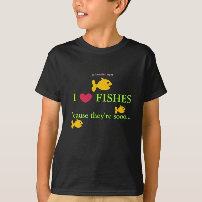 T-shirt J'aime des poissons… (Devant)
