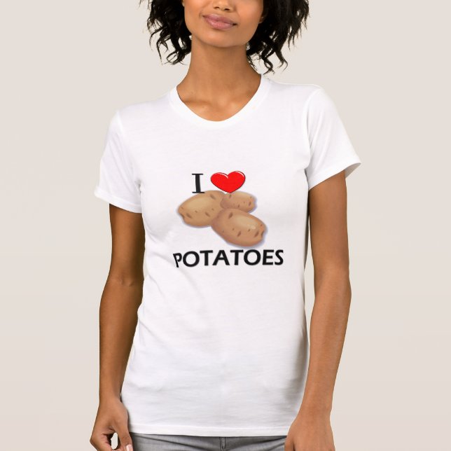 T-shirt J'aime des pommes de terre (Devant)