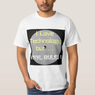 T-shirt J'aime des règles de technologie mais de vinyle