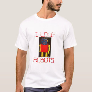 T-SHIRT J'AIME DES ROBOTS
