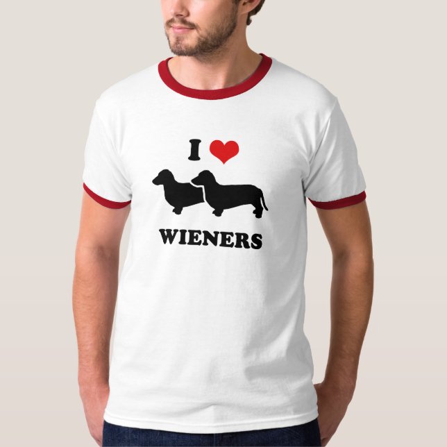 T-shirt J'aime des saucisses (Devant)