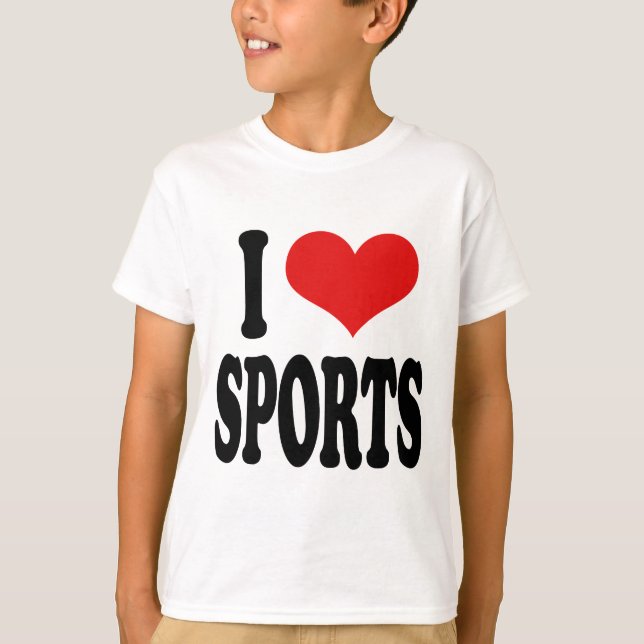 T-shirt J'aime des sports (Devant)