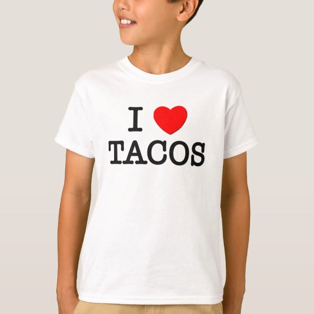 T-shirt J'aime des TACOS (la nourriture) (Devant)