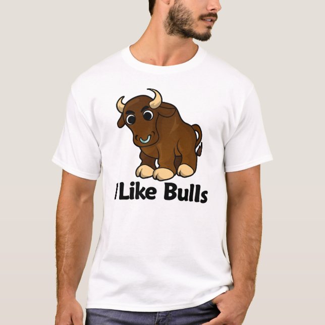 T-shirt J'aime des taureaux (Devant)