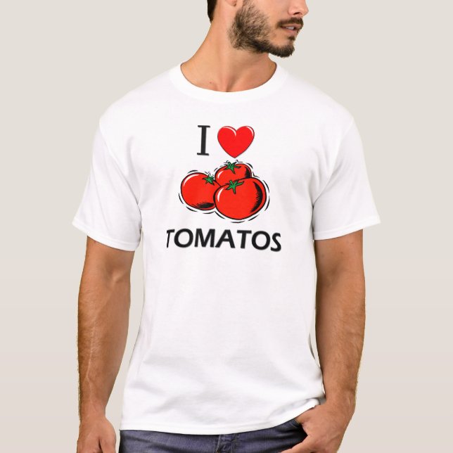 T-shirt J'aime des tomates (Devant)