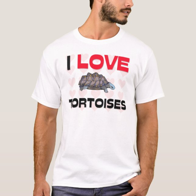 T-shirt J'aime des tortues (Devant)
