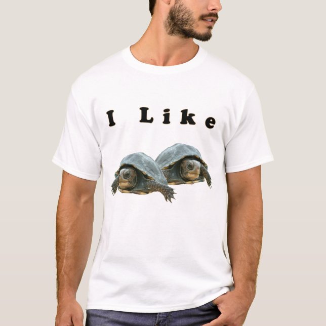 T-shirt J'aime des tortues (Devant)