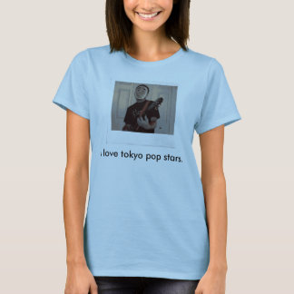 T-shirt j'aime des vedette de pop de Tokyo
