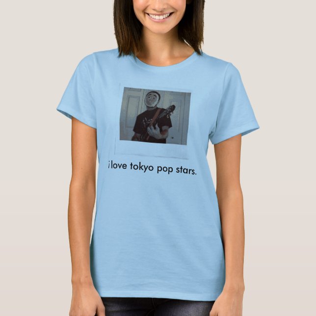 T-shirt j'aime des vedette de pop de Tokyo (Devant)