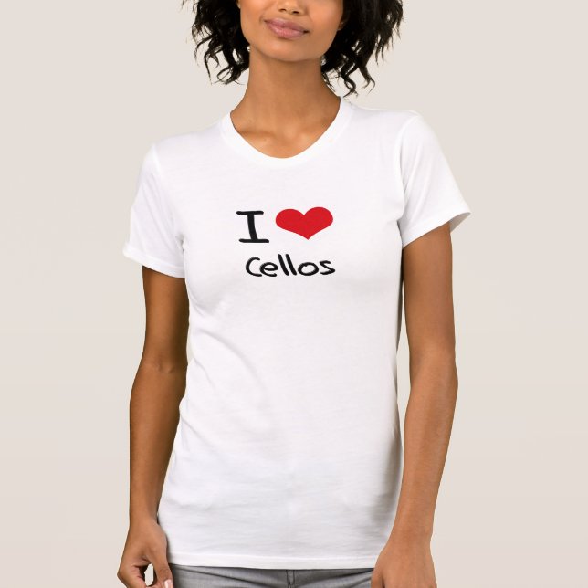 T-shirt J'aime des violoncelles (Devant)