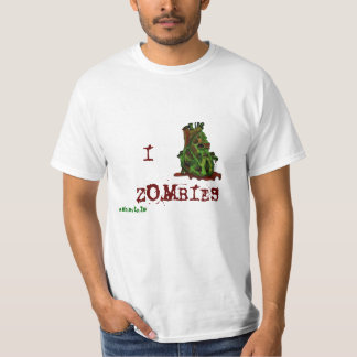 T-shirt J'aime des zombis