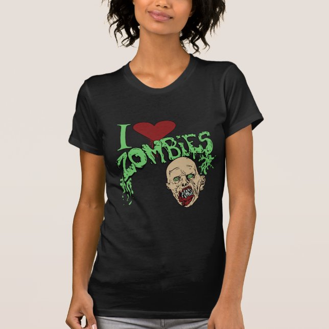 T-shirt J'aime des zombis (Devant)