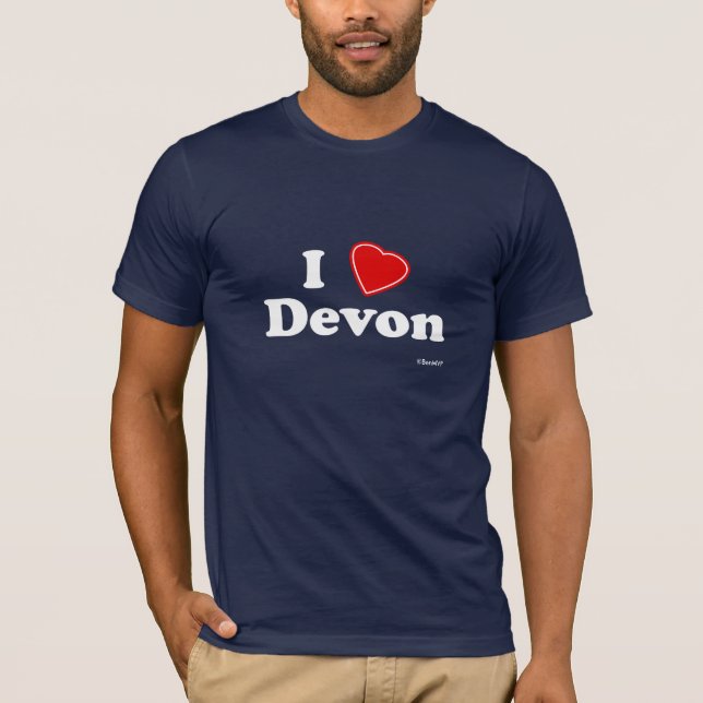 T-shirt J'aime Devon (Devant)