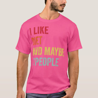T-shirt J'Aime Diète Peut-Être 3 Personnes