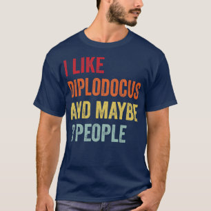 T-shirt J'Aime Diplodocus Peut-Être 3 Personnes