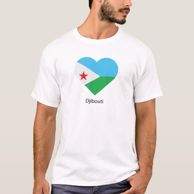 T-shirt J'aime Djibouti (Devant)