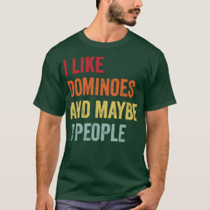 T-shirt J'Aime Dominos Peut-Être 3 Personnes