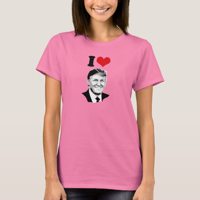 T-shirt J'aime Donald Trump (Devant)