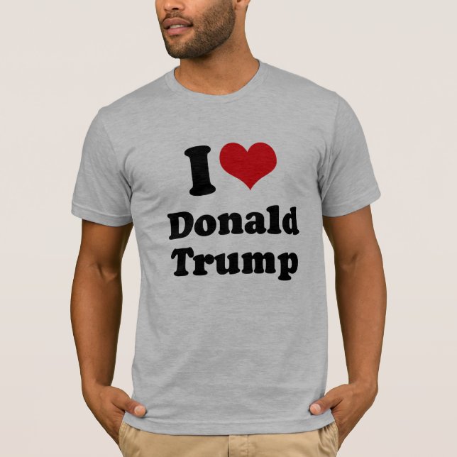 T-shirt J'aime Donald Trump pour le président - .png (Devant)