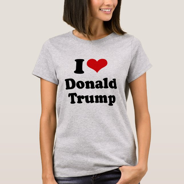 T-shirt J'aime Donald Trump pour le président - .png (Devant)